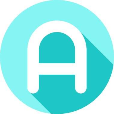 Harf simgesi vektör illüstrasyonu