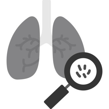 İnsan beyni simgesi, düz stil