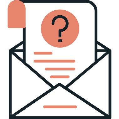 Kolayca düzenleyebilen ya da düzenleyebilen posta vektör simgesi