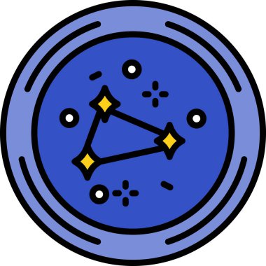 Ay. Web simgesi basit illüstrasyon