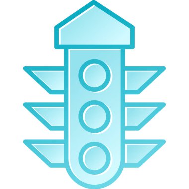 Ampul Ağı simgesi, vektör illüstrasyonu