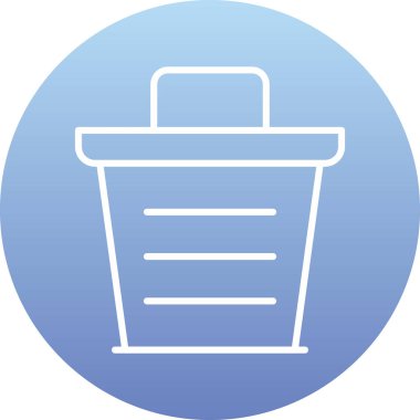 Çöp kutusu vektör illüstrasyonuName