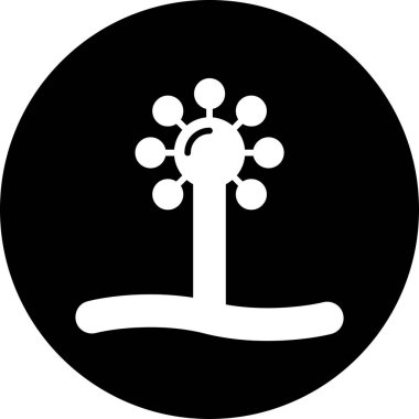 Ağaç. Web simgesi basit illüstrasyon