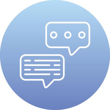 Konuşma baloncukları ikon vektör çizimi