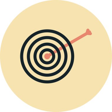 hedef simge vektör illüstrasyonu