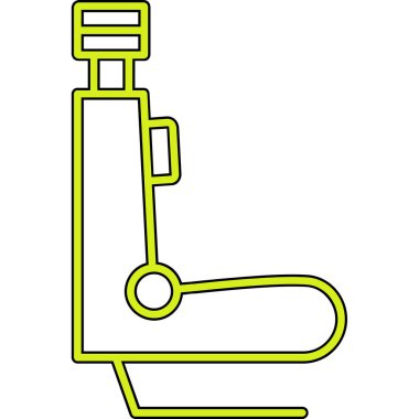 Beyaz arkaplanda yeşil hat ikonu izole edildi. vektör illüstrasyonu