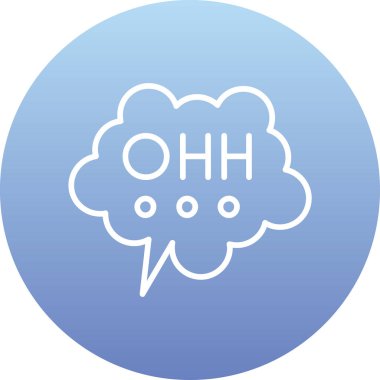 konuşma kabarcığı vektör çizimi