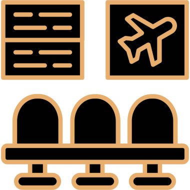 uçuş simgesi, modern vektör illüstrasyonu