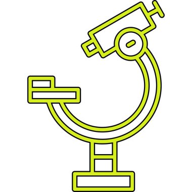 Teleskop. Web simgesi basit illüstrasyon