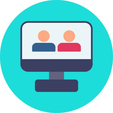 bilgisayar izleyici vektör simgesi