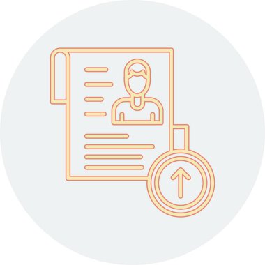 ID kart simgesi vektör illüstrasyonu