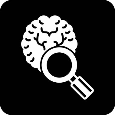 beyin ikonu vektör illüstrasyonu