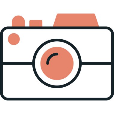 Kamera. Web simgesi basit illüstrasyon