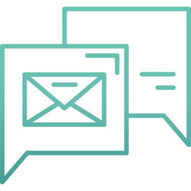 e-posta mektup simgesi ana hat biçiminde