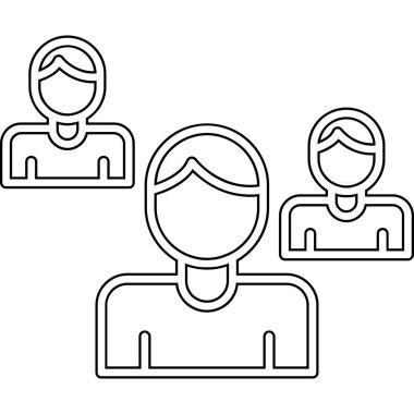 insanlar avatar simge vektör illüstrasyon tasarımı