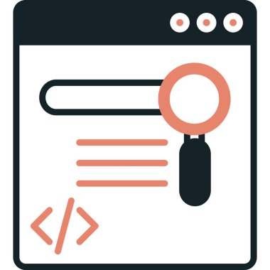 tarayıcı ağ geliştirme vektör simgesi