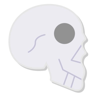 Kurukafa simgesi vektör illüstrasyonu