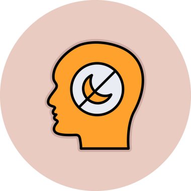 Soyut olarak izole edilmiş insan zihni simgesi