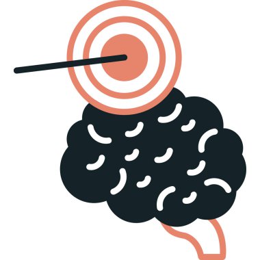 Siyah fırçalı bir adamın vektör çizimi