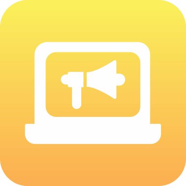 Hoparlör simgesi soyut arka grubunda izole edildi