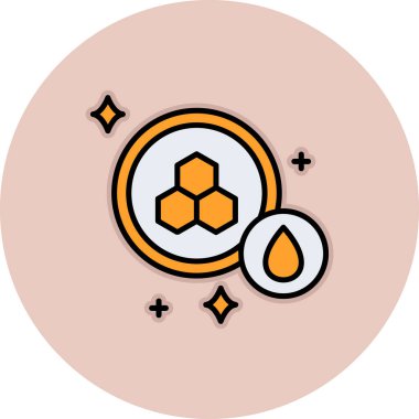 bal peteği ikonu vektör illüstrasyonu