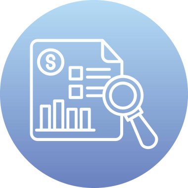 İş ve finans simgesi dolarının vektör illüstrasyonu