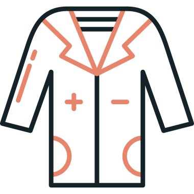 Ceket. Web simgesi basit illüstrasyon