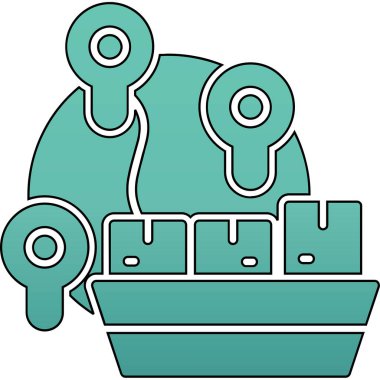 Çizgi film simgesinin vektör çizimi