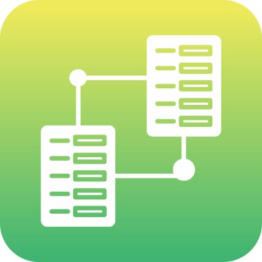 sunucu düz renk vektörü simgesi