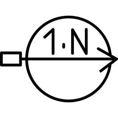 Çizgi film ölçüm bandının vektör çizimi