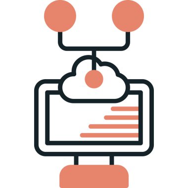 Bulut hesaplama. Web simgesi