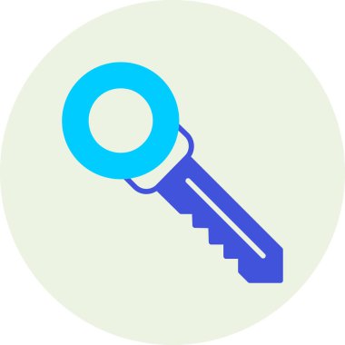 Anahtar simgesi vektör illüstrasyonu