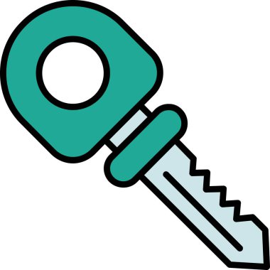 Tornavida simgesi. Vektör illüstrasyonu