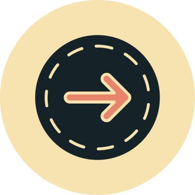 Ok. Web simgesi basit illüstrasyon