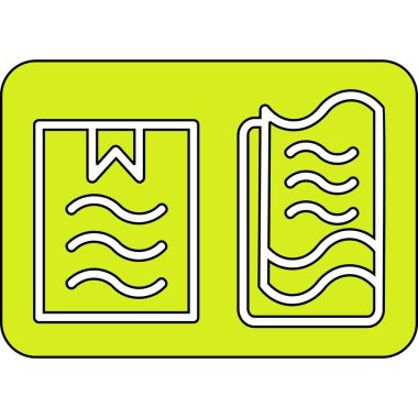 Klima simgesi renk ana hatları vektörü