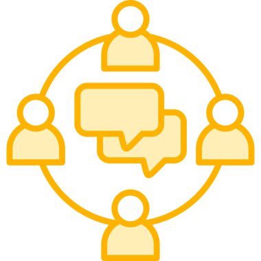 Konuş. Web simgesi basit illüstrasyon