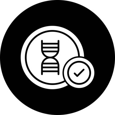 DNA vektörü düz simge