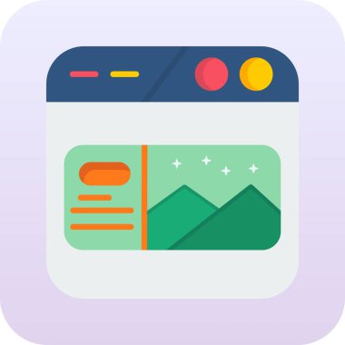 Web simgesi vektör illüstrasyonu