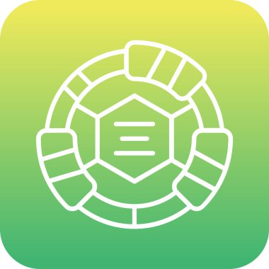 Yeşil ve kırmızı simgenin vektör çizimi