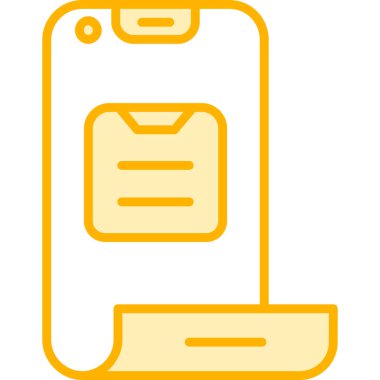 Akıllı telefonun vektör çizimi