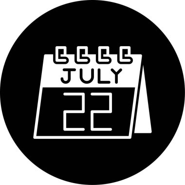 Takvim simgesi vektör illüstrasyonu