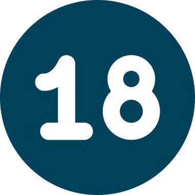 Kişisel ve ticari kullanım için 7 numaralı vektör simgesi simgesi vektör çizimi..