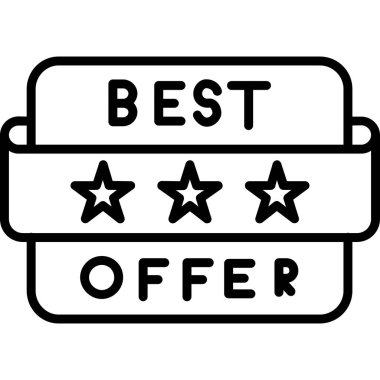 en iyi teklif simgesi, basit biçim