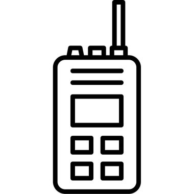 anten radyo ikonu ana hatları vektörü. radyo uzaktan