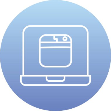 çanta simgesi vektör illüstrasyonu