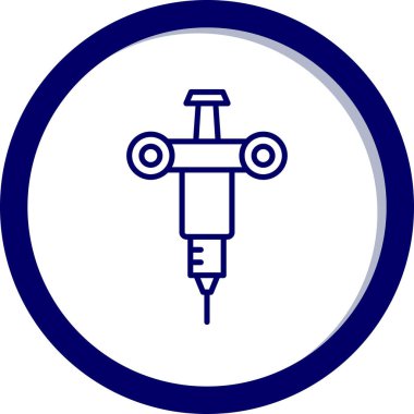 Şırınganın vektör çizimi