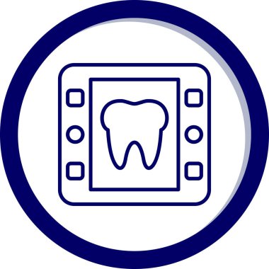 Diş. Web simgesi basit illüstrasyon