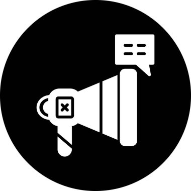 megafon hoparlörü vektör illüstrasyon tasarımı