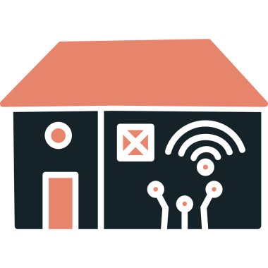 Kablosuz. Web simgesi basit illüstrasyon