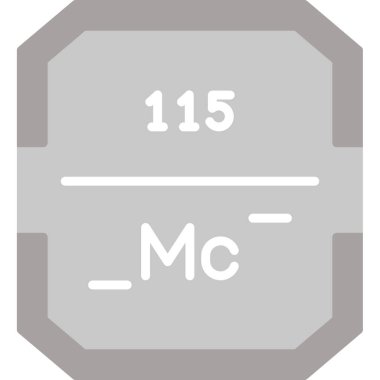 Kimyasal simge vektör çizimi